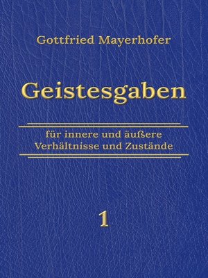 cover image of Geistesgaben 1